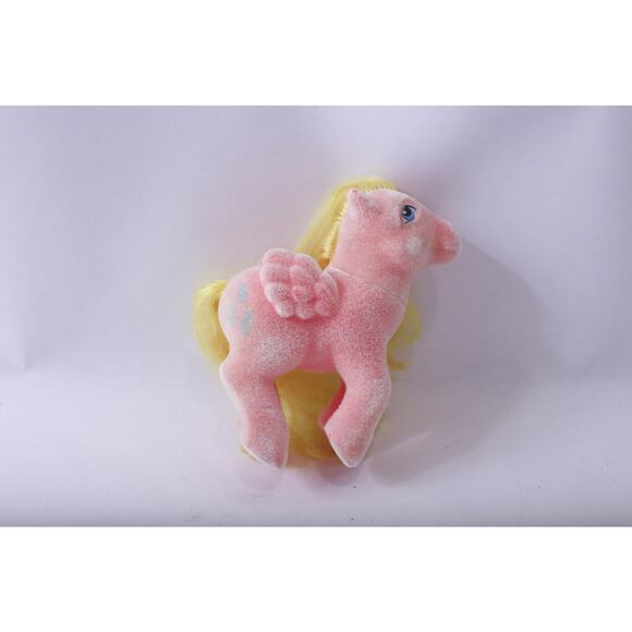 My Little Pony, Best Wishes, Flocked Figure, Pink Pegasus with Yellow Hair, - Picture 1 of 2